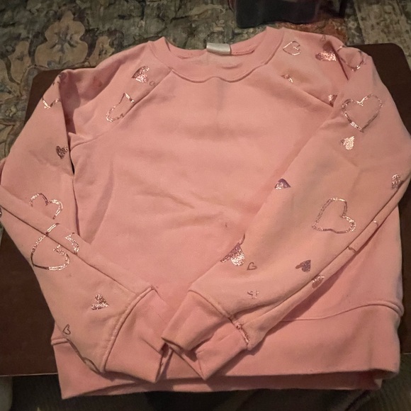 Athletic Works Pink Heart Kids Sweatshirt - Picture 1 of 3